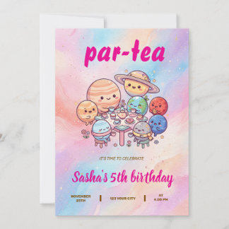 Kinderen Cartoonthema Verjaardag Kaart
