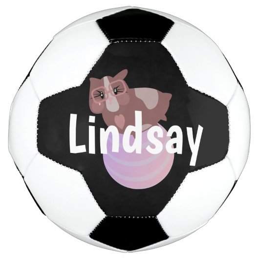 Kinderen Cavia Monogramnaam Voetbal (Voorkant)