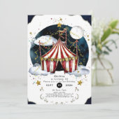 Kinderen Celestial Circus Verjaardag Kaart (Staand voorkant)