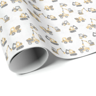 kinderen constructie cadeaupapier