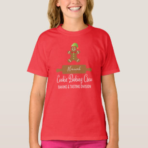 Kinderen Cookie Bakploeg Kerstman Kerstmis T-shirt
