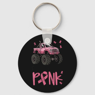 Kinderen Cool Jongens Dragen Roze Monstertruck Bor Sleutelhanger