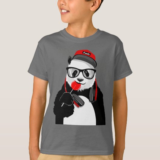 Kinderen Cool Panda T-shirt (Voorkant)