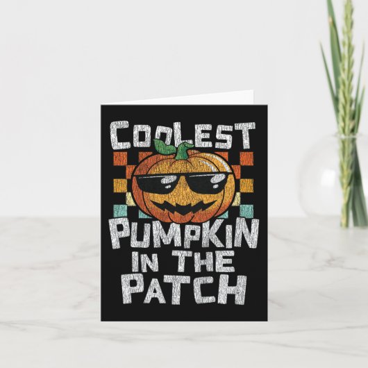 Kinderen Coolste Pompoen In De Patch Peuter Jongen Kaart (Voorkant)