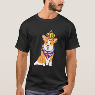 Kinderen Corgi Hond Britse Koninginnen Platina Jub T-shirt