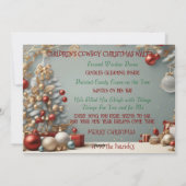 Kinderen Cowboy Kerst Waltz Kerst Kaart (Achterkant)