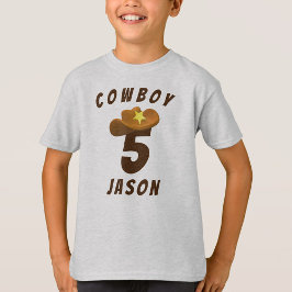 Kinderen Cowboy Verjaardag T-shirt