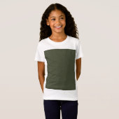 Kinderen Custom T-Shirt – Moss Green Block (Voorkant volledig)