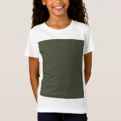 Kinderen Custom T-Shirt – Moss Green Block (Voorkant)