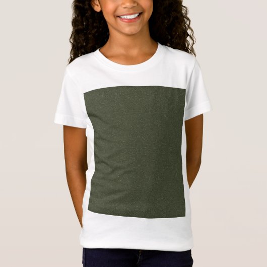 Kinderen Custom T-Shirt – Moss Green Block (Voorkant)