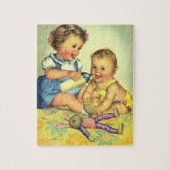  kinderen, Cute Happy Toddlers-sloopfles Legpuzzel (Verticaal)