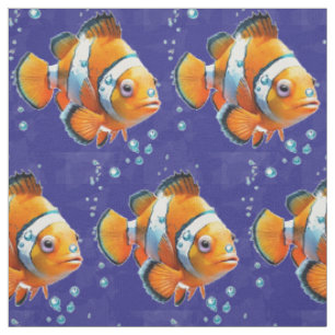 Kinderen Cute Little Clownvis Onderwater Stof