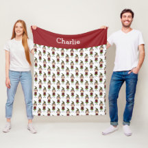 Kinderen Cute Red White Voeg een naam toe voor Ker