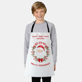 Kinderen Cute Santa Kerstmis Apron Schort (Gedragen)