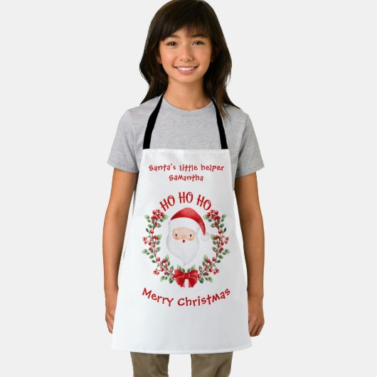 Kinderen Cute Santa Kerstmis Apron Schort (Insitu)