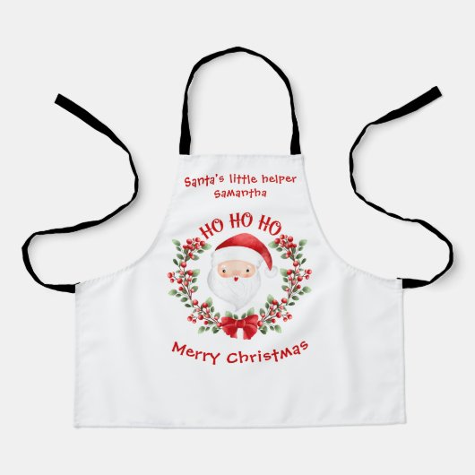 Kinderen Cute Santa Kerstmis Apron Schort (Voorkant)