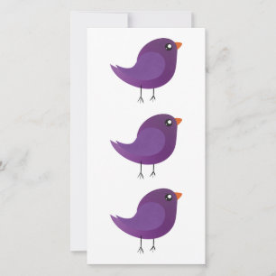 Kinderen cute vogeltje feestdagenkaart