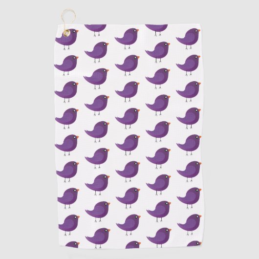 Kinderen cute vogeltje golfhanddoek (Voorkant)