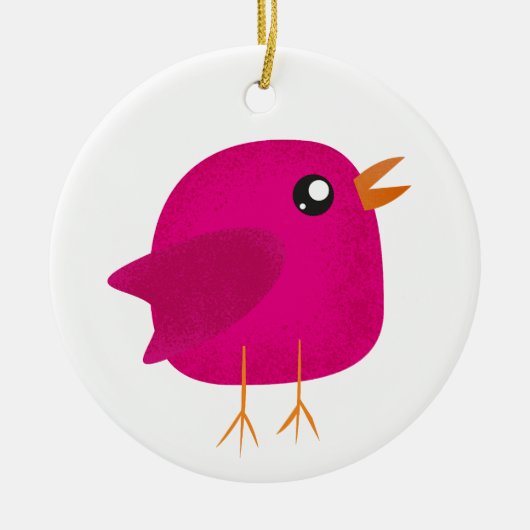 Kinderen cute vogeltje keramisch ornament (Voorkant)