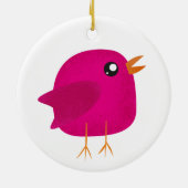 Kinderen cute vogeltje keramisch ornament (Achterkant)