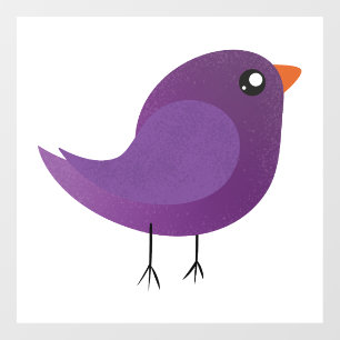 Kinderen cute vogeltje  raamsticker