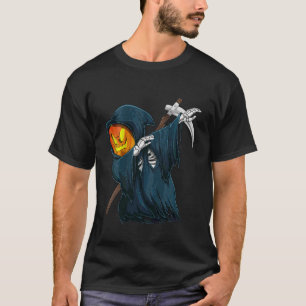Kinderen Dabbing Pompoenen Verschrikkelijk Skelet T-shirt