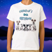 Kinderen Dalmatische Verjaardag Puppy Party T-shirt