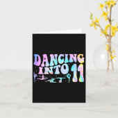 Kinderen dansen naar 11 jaar oud 11e verjaardag Ba Kaart (Gele Bloem)