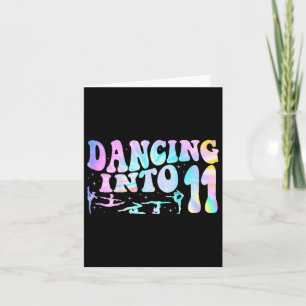 Kinderen dansen naar 11 jaar oud 11e verjaardag Ba Kaart