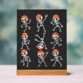 Kinderen Dansend Skelet Halloween Acryl Bord (Neutraal)