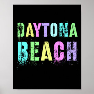 Kinderen daytona beach familie vakantie surf trip poster