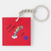 "Kinderen de Rainbows of life" sleutelhanger. Butt Sleutelhanger (Achterkant)