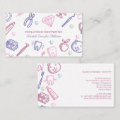 Kinderen Dentale mondverzorging tandheelkunde Visitekaartje (Voorkant / Achterkant)