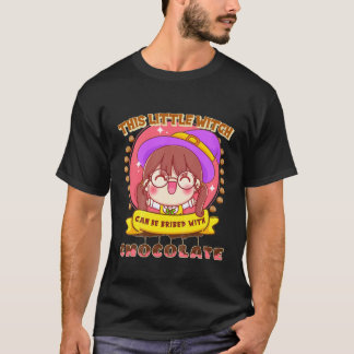 Kinderen Deze heks kan met chocolade grappig worde T-shirt
