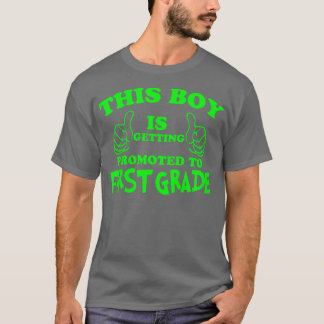 Kinderen Deze jongen wordt gepromoot naar eerste g T-shirt