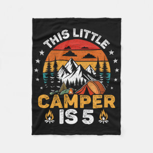 Kinderen Deze Kleine Camper Is 5 Jaar Oud Kamperen Fleece Deken