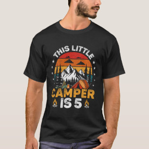 Kinderen Deze Kleine Camper Is 5 Jaar Oud Kamperen T-shirt