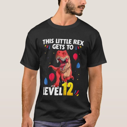 Kinderen Deze kleine Rex krijgt een niveau van 12  T-shirt (Voorkant)