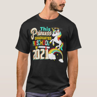 Kinderen deze prinses studeerde voorschool in 2021 t-shirt