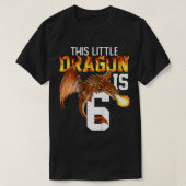 Kinderen die 6 jaar oud zijn, gift Boy Dragon 6 T-shirt (Design voorkant)