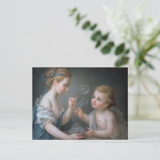 Kinderen die bellen briefkaart (Staand voorkant)