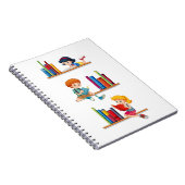 Kinderen die boeken lezen notitieboek (Rechterzijde)