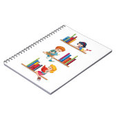 Kinderen die boeken lezen notitieboek (Linkerzijde)