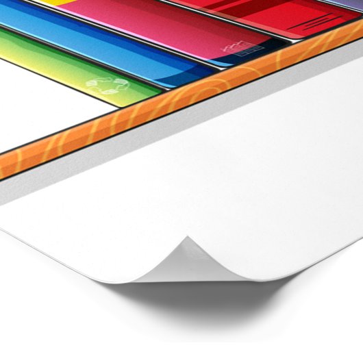 Kinderen die boeken lezen poster (Hoek)