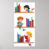 Kinderen die boeken lezen poster (Voorkant)