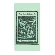  Kinderen die Bookplaat in Mint Groen lezen