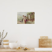 Kinderen die bramen plukken, 19e eeuw poster (Keuken)