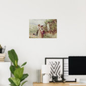 Kinderen die bramen plukken, 19e eeuw poster (Thuiskantoor)