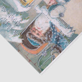  kinderen die brieven naar de Kerstman in sneeuw s Tissuepapier (Detail)