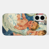  kinderen die bubbels spelen in de Bathtub van Swa Case-Mate iPhone Case (Achterkant (horizontaal))
